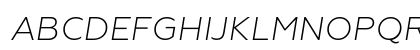 Geoform Light Italic Geoform Light Italic