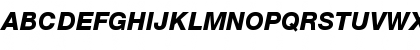 Helvetica Neue 86 Heavy Italic Font