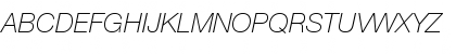 Helvetica Neue 36 Thin Italic Font