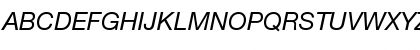 Helvetica Neue LT Std 56 Italic Font