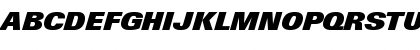LinotypeUnivers BasicXBlackItalic Font