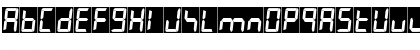 7LED italic Regular Font