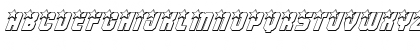 Army Rangers 3D Italic Italic Font