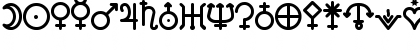 Astronomic Signs St Regular Font