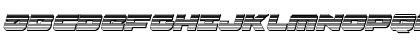 Banjin Scanlines Chrome Italic Italic Font