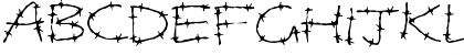 Barbed Wires Regular Font Barbed Wires Regular Font