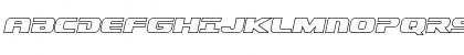 Dekaranger Outline Italic Italic Font