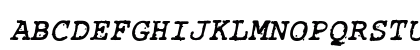 RoughTypewriter Bold Italic