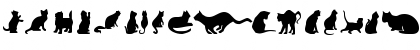 Cat Silhouettes Regular Font