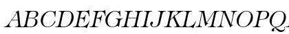 ITC Tiffany Light Italic