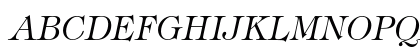 ITC Tiffany Std Light Italic