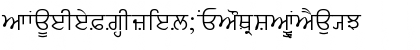 PunjabiText Regular Font