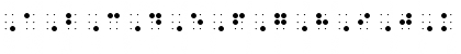 QBraille Regular Font QBraille Regular Font