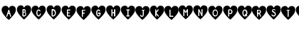 DJB Shape Up Hearts Regular Font DJB Shape Up Hearts Regular Font