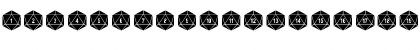 DPoly Twenty-Sider Regular Font DPoly Twenty-Sider Regular Font