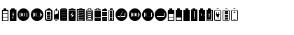 Battery Icons Regular Font