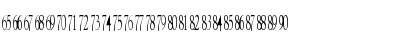 Cryptographic Regular Font