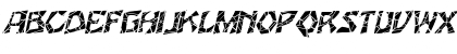 Woodcut-Cracked Italic Font