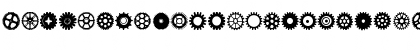 Gears Icons Regular Font