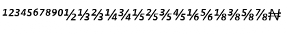 WhitneyNumeric Medium Italic Font