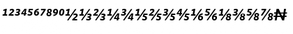 WhitneyNumeric Medium Italic Font