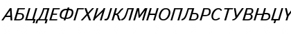 Book-Cirilica Italic Font