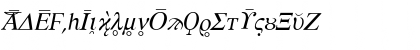 HellenicaExtras Italic Font HellenicaExtras Italic Font