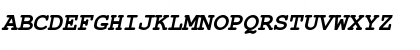 Nimbus Mono Bold Italic Font