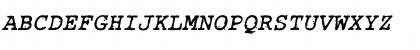 Rough_Typewriter Bold Italic Font