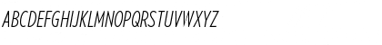 Verlag Compressed Light Italic Font