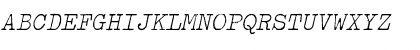 OldTypewriterLigObl Regular Font OldTypewriterLigObl Regular Font
