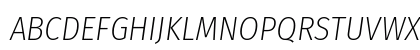 Fira Sans Condensed ExtraLight Italic Fira Sans Condensed ExtraLight Italic