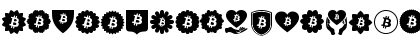 Font Bitcoin Color Regular Font