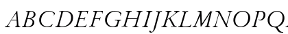 Garamand Classic Light Italic