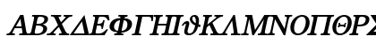 Greek BoldItalic