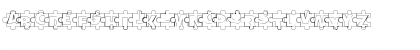 Puzzle Pieces Outline Font Puzzle Pieces Outline Font