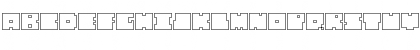 QUBE HOLLOW REGULAR Font QUBE HOLLOW REGULAR Font