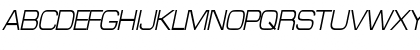 SpaceOutCondensed Italic Font