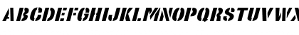 StencilSansExtrabold Italic Font