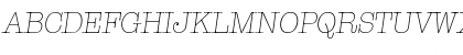 ThorBecker-ExtraLight Italic Font
