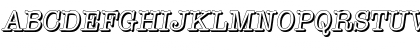 TypewriterShadow Italic Font