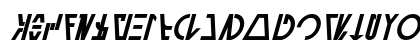 Aurebesh Cantina Bold Italic