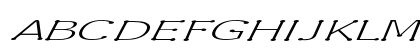 Enspar Extra-expanded Italic Enspar Extra-expanded Italic