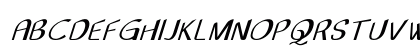 Flush Extra-expanded Italic Flush Extra-expanded Italic