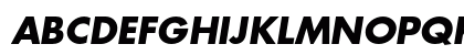 Futura Bold Oblique Futura Bold Oblique