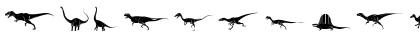 Dinosaur Solid Font Dinosaur Solid Font