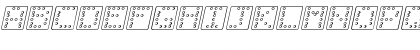 Domino square kursiv omrids Regular Font