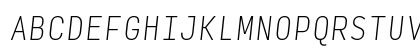 Input Mono Condensed Thin Italic