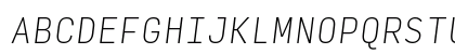 Input Mono Narrow Thin Italic