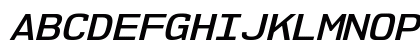 NK57 Monospace Semi-Expanded SemiBold Italic